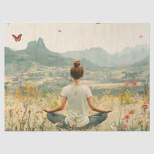 Papel De Seda Meditação Serena ao Nascer do Sol (6)
