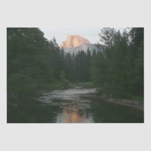 Papel De Seda Meia Dome Sunset no Parque Nacional de Yosemite (Frente )