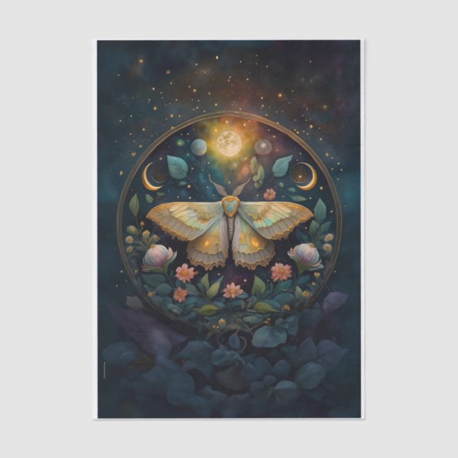 Papel De Seda Meia-noite, Wings Gossamer, Mama e Lua (Frente )