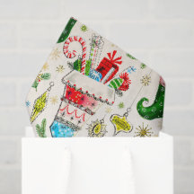 Meias de Natal Vintage Retro