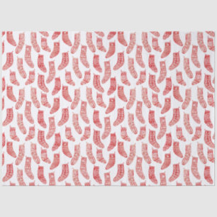 Papel De Seda Meias Nórdicas Natal Escandinavo Vermelho Branco