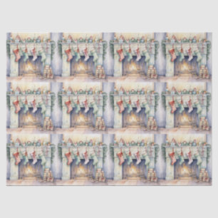 Papel De Seda Meias Penduradas pelo fogo