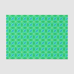 Papel De Seda Meio século Atômica Moderno de Impressão - Jade