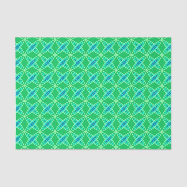 Papel De Seda Meio século Atômica moderno - Jade Green (Frente )