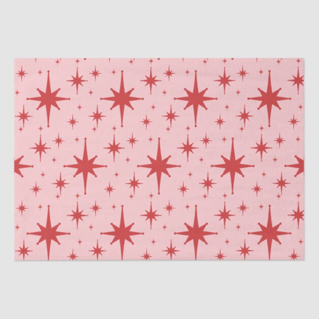 Papel De Seda Meio século das Estrelas Retrotraordinárias, rosa  (Frente )