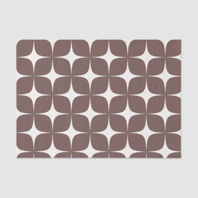 Papel De Seda Meio século de Borgonha Moderno Elegante Boho (Frente )