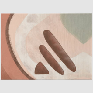 Papel De Seda Meio século Moderno de Arte Orgânica Abstrato