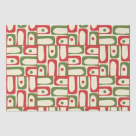 Papel De Seda Meio século Moderno do Piquet do Natal