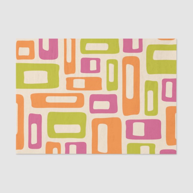 Papel De Seda Meio século Retroativo Moderno (Frente )