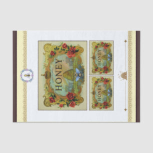 Papel De Seda Mel Bee Labels