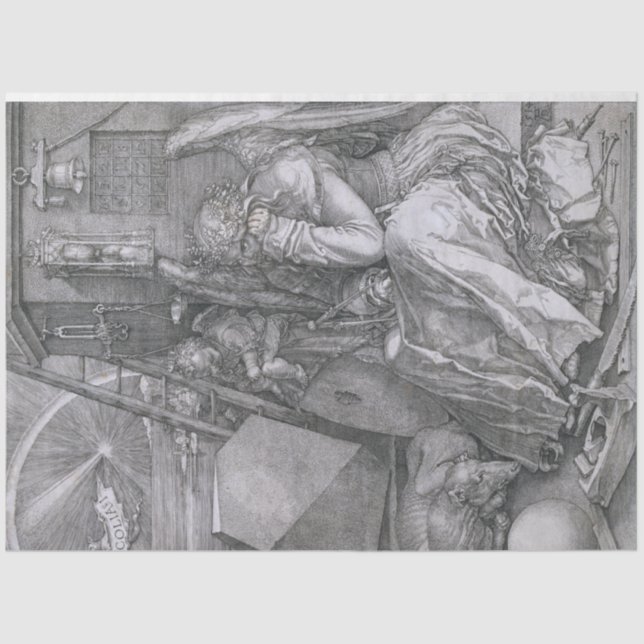 Papel De Seda Melancholia, Albrecht Durer (Frente )