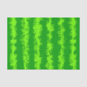 Papel De Seda Melancia Padrão Verde Fruta de Verão