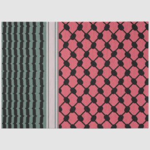 Papel De Seda Melancia palestiniana Hatta Keffiyeh Kufiya Folk
