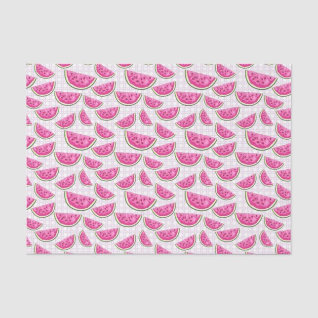 Papel De Seda Melancia Rosa (Design 24 Série Rosa) (Frente )
