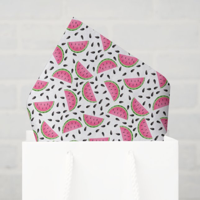 Papel de Seda Melancias (Sacola de presentes)