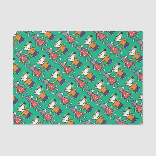 Papel De Seda Melhores amigos Maisy e mãos Dotty da posse (Frente )