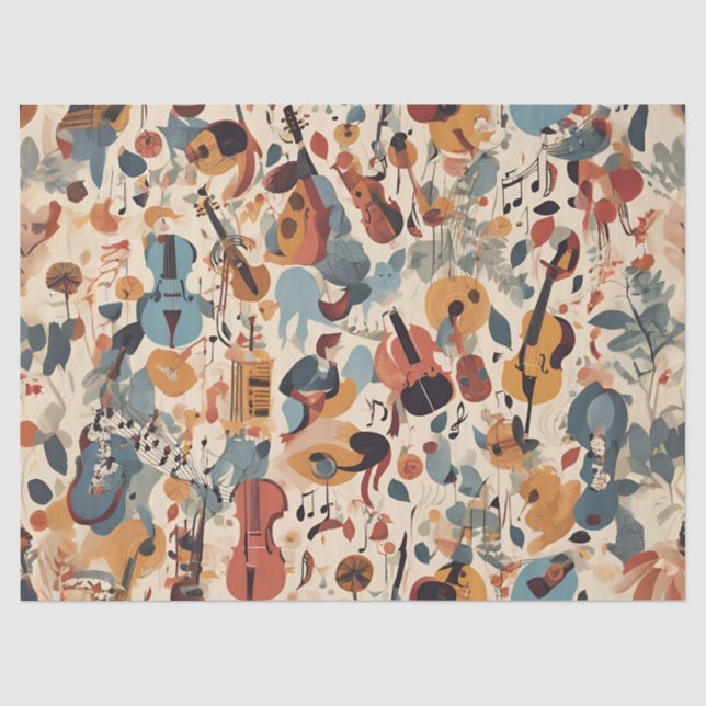 Papel De Seda Melodia de Jazz Caprichosa (Frente )