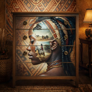 Papel De Seda Memória de Zebra Jornada Africana Decoupage Calmo