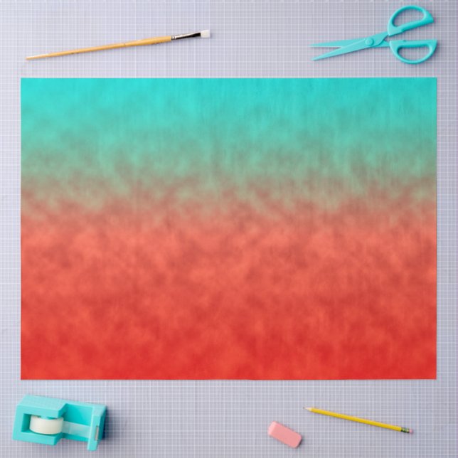 Papel De Seda Memória do Céu de Coral (Arte )