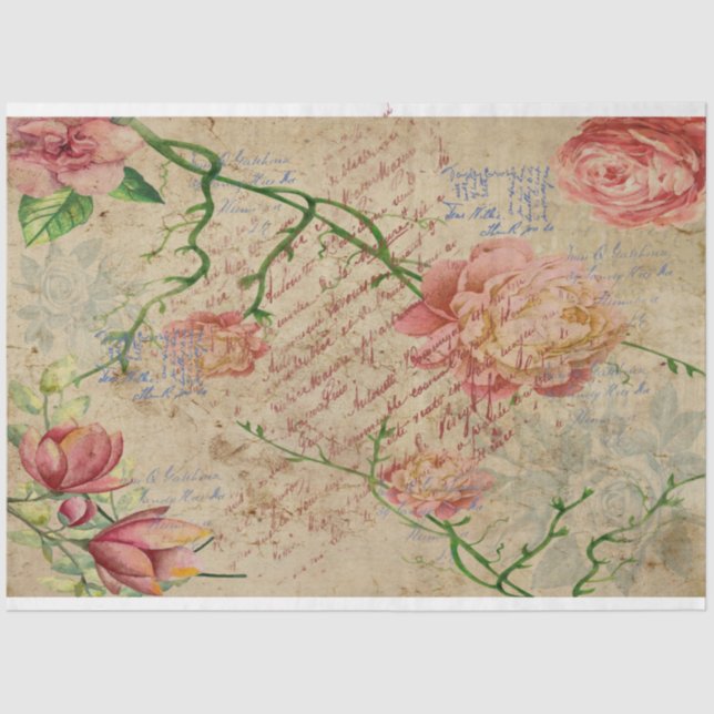 Papel De Seda Memórias da Magolia Vermelha (Frente )