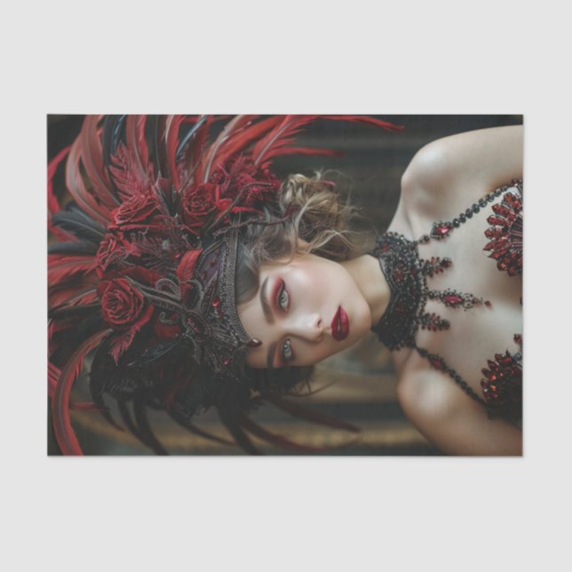 Papel De Seda Menina de papel34 da década de 1920 (Frente )