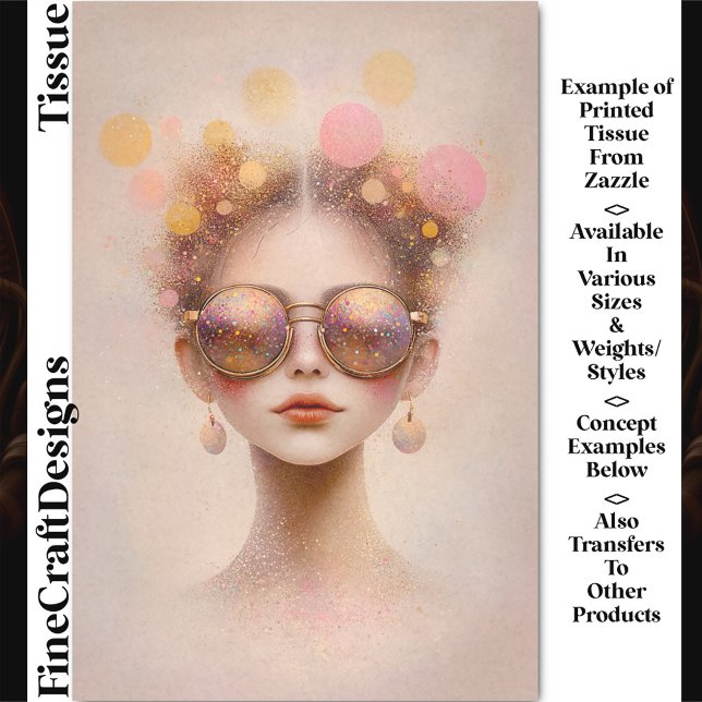 Papel De Seda Menina Em Óculos De Sol Com Desligamento DN2B Larg (Criador carregado)