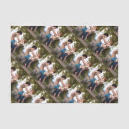 Papel De Seda Menina Empurrando a pintura de Bouguereau Namorado