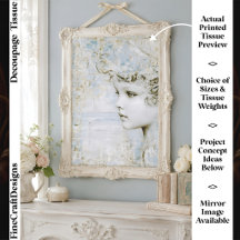 Menina Escultural Country Francês FT4L Decoupage