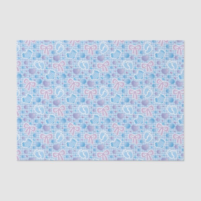 Papel De Seda Menino Bebê  (Frente )