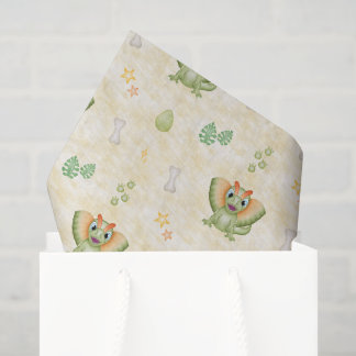 Papel De Seda Meninos Fofos Dino Aniversário Dinossauro