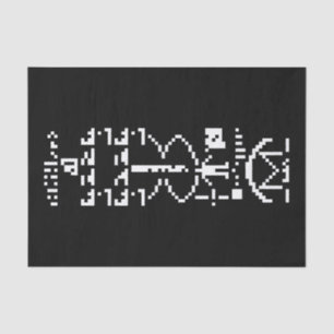 Papel De Seda Mensagem Binária Arecibo 1974