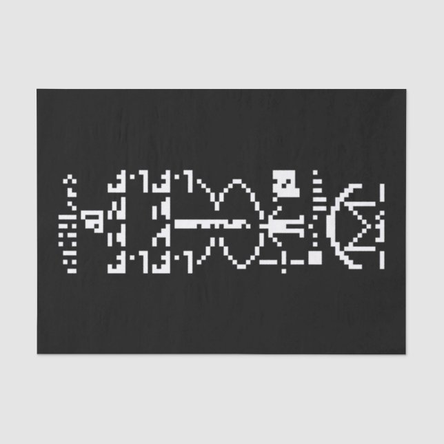 Papel De Seda Mensagem Binária Arecibo 1974 (Frente )