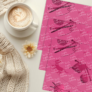 Papel De Seda Mensagem de agradecimento para negócios de tricô R