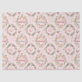 Papel De Seda Mensagem Personalizada de Beaux do Quebra-Cabeça R