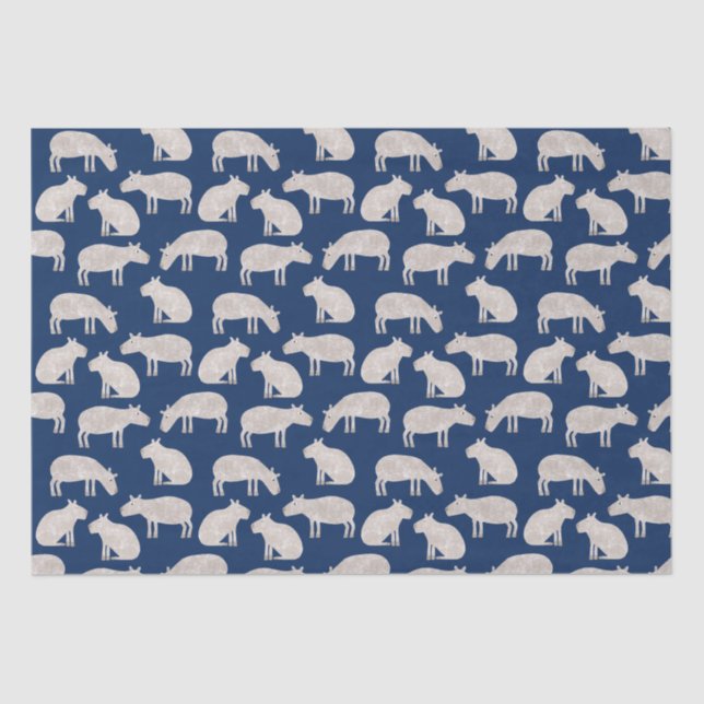 Papel De Seda Mergulho Capybara (Frente )