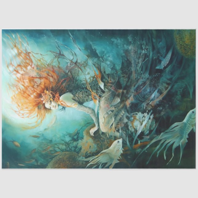 Papel De Seda Mermaid Maiden (Frente )