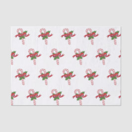 Papel De Seda Merry Christmas Candy Cane