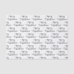 Papel De Seda Merry Christmas   Handwritten Script Elegant