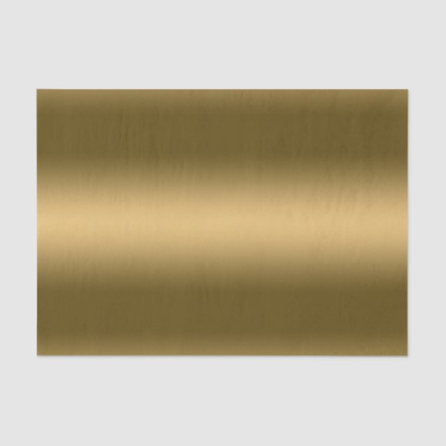 Papel De Seda Metálico de Gradiente Dourado Faux (Frente )