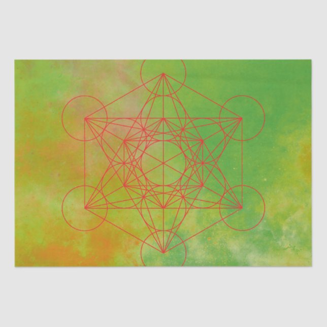Papel De Seda Metatron, chakra,zen,geométrico sagrado, anjo (Frente )