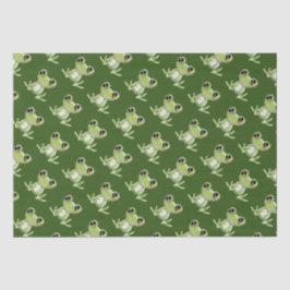 Papel De Seda Meu outro Livro Tecido Amigo do Sapo Verde