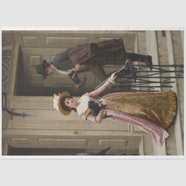 Papel De Seda Meu vizinho de porta próxima (Casal flertando) (Be (Frente )