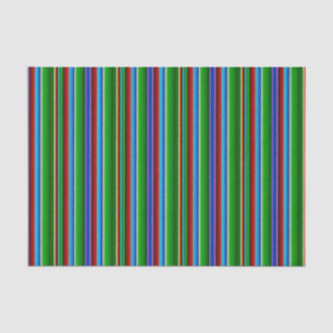 Papel De Seda Mexicano azul vermelho verde Sarape