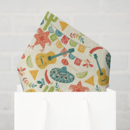 Papel De Seda mexicano Fiesta Birthday (Padrão de Natal)