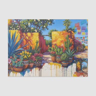 Papel De Seda México-Papel Tissue de Colagem Artesanal