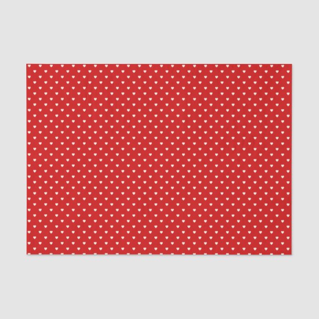 Papel De Seda Micro Corações (Frente )
