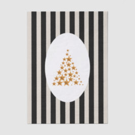 Papel De Seda Mid century christmas tree with Golden star