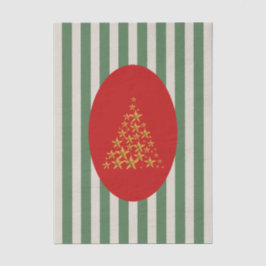 Papel De Seda Mid century christmas tree with Golden star