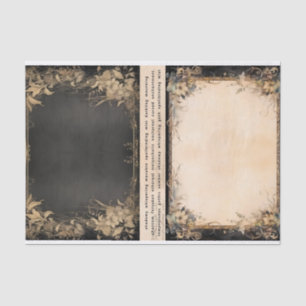 Papel De Seda Mídia mista artista Lixo Diário Escuro