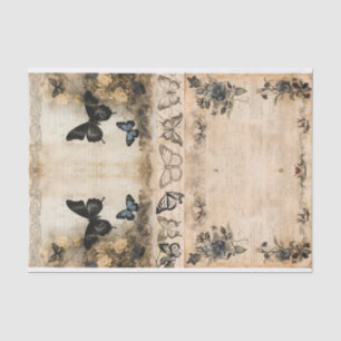 Papel De Seda Mídia mista artista Lixo Diário Escuro